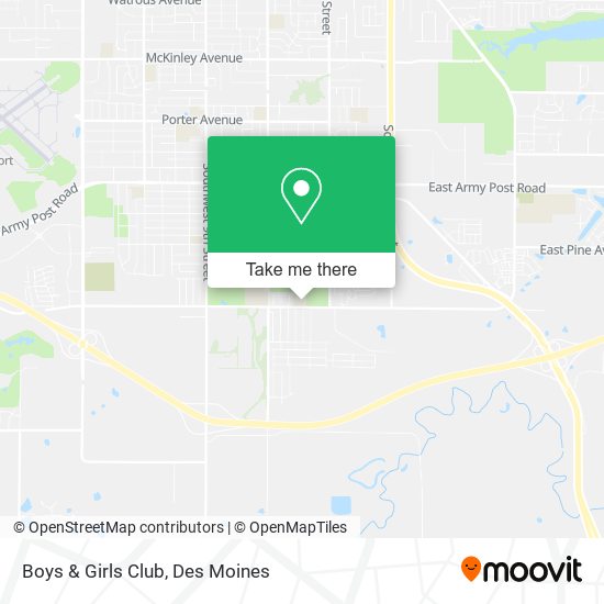 Boys & Girls Club map