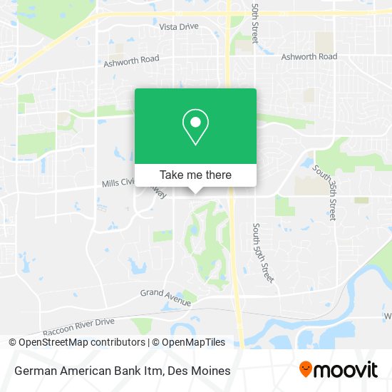 German American Bank Itm map