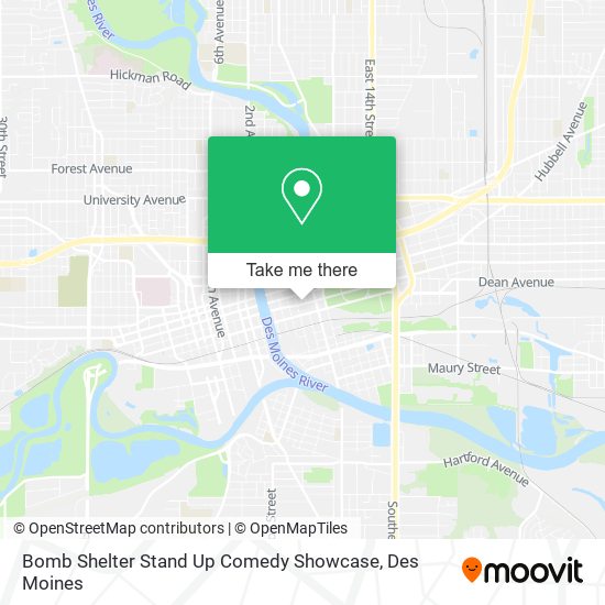 Bomb Shelter Stand Up Comedy Showcase map