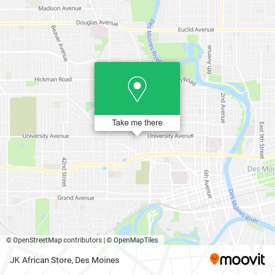 JK African Store map