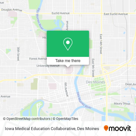 Iowa Medical Education Collaborative map