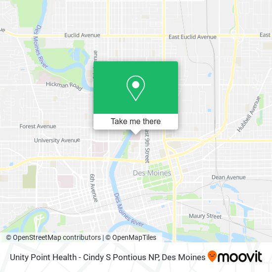 Unity Point Health - Cindy S Pontious NP map