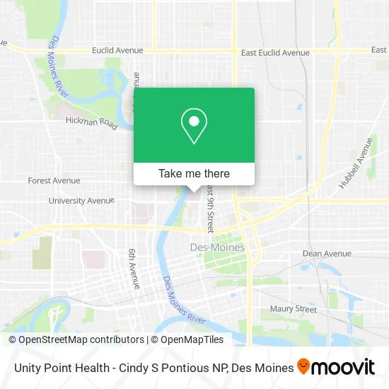 Unity Point Health - Cindy S Pontious NP map