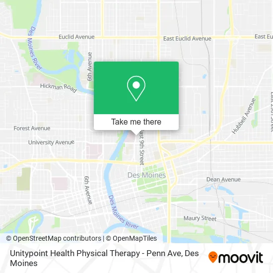 Unitypoint Health Physical Therapy - Penn Ave map