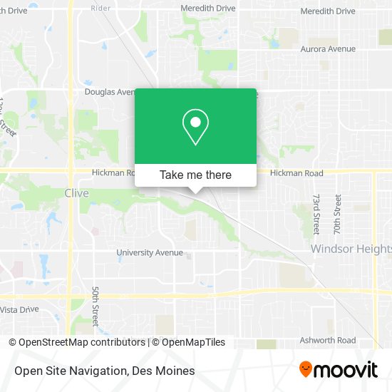Open Site Navigation map