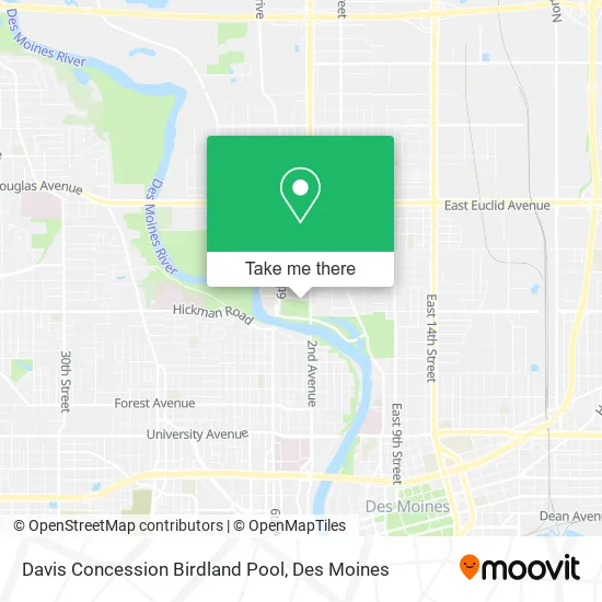 Davis Concession Birdland Pool map