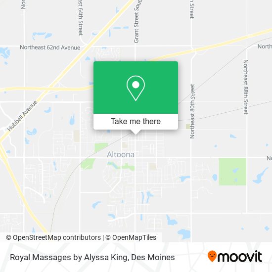 Royal Massages by Alyssa King map