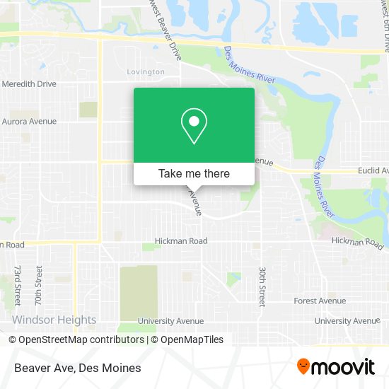 Beaver Ave map