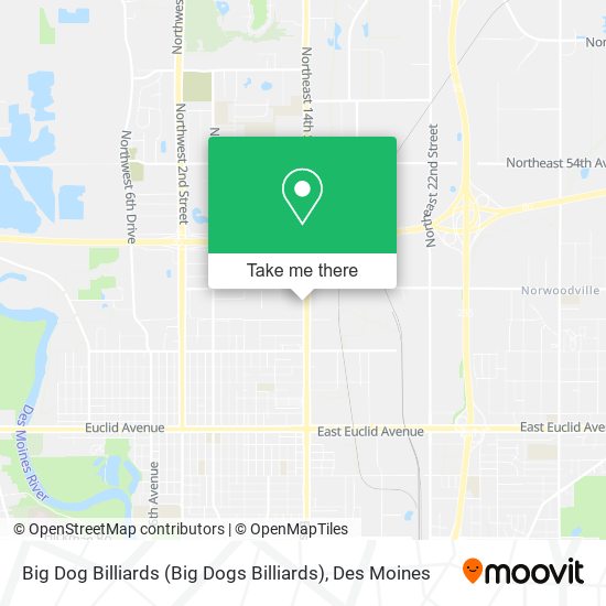 Big Dog Billiards (Big Dogs Billiards) map