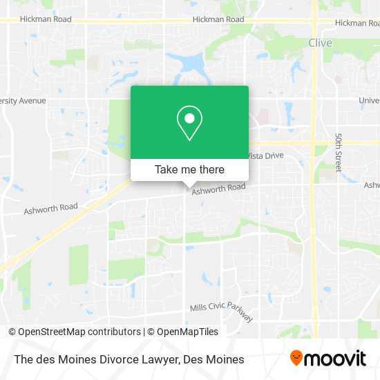 Mapa de The des Moines Divorce Lawyer