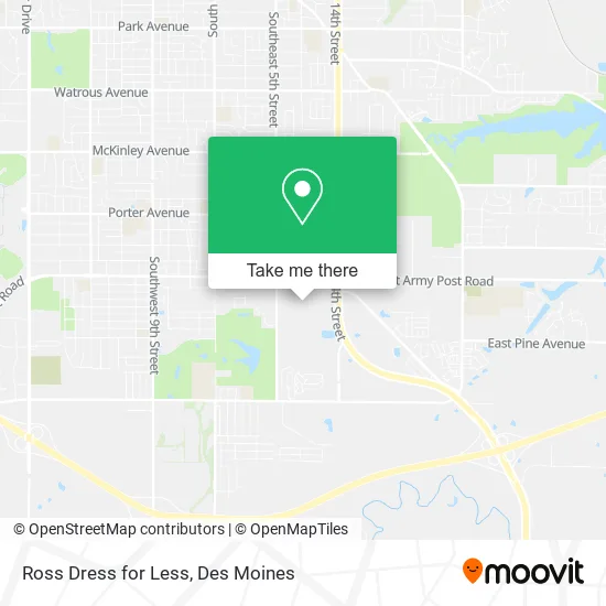 Ross Dress for Less map