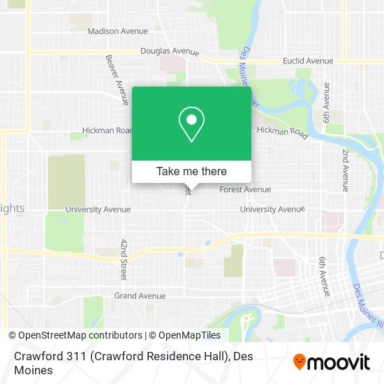 Crawford 311 (Crawford Residence Hall) map