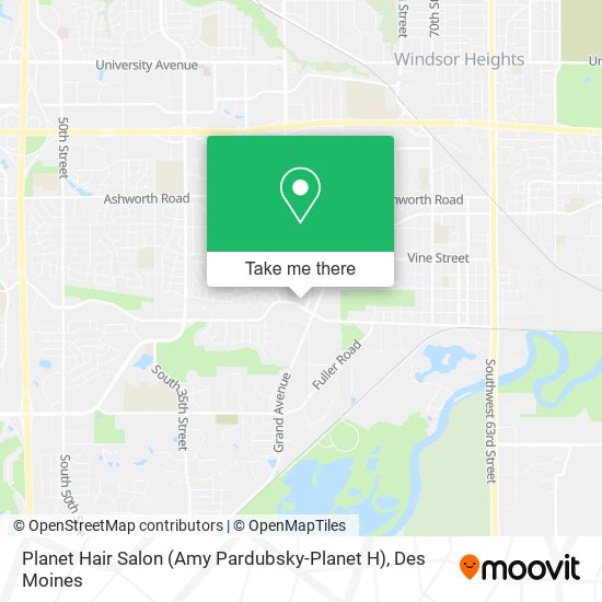 Mapa de Planet Hair Salon (Amy Pardubsky-Planet H)