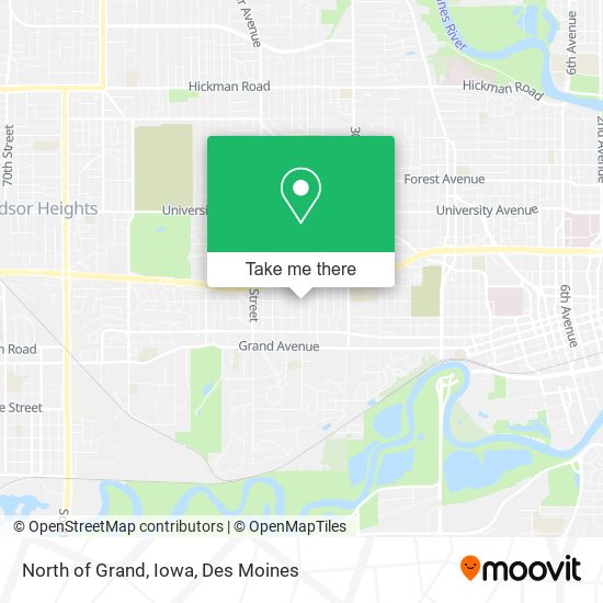North of Grand, Iowa map