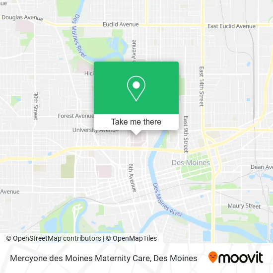 Mapa de Mercyone des Moines Maternity Care