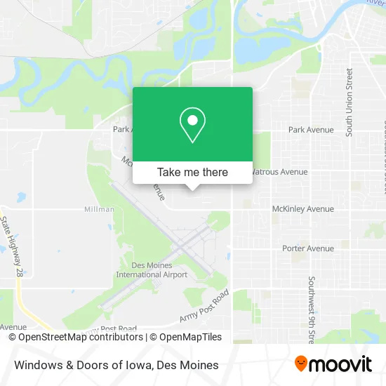 Windows & Doors of Iowa map
