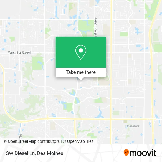 SW Diesel Ln map