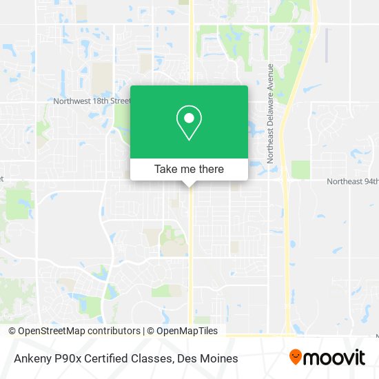 Ankeny P90x Certified Classes map