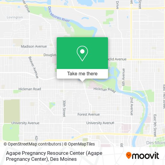 Agape Pregnancy Resource Center map