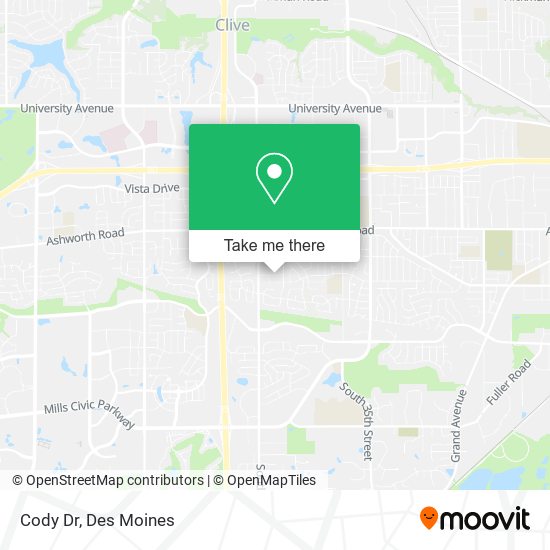 Cody Dr map