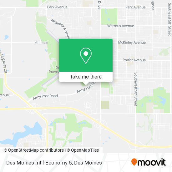 Mapa de Des Moines Int'l-Economy 5