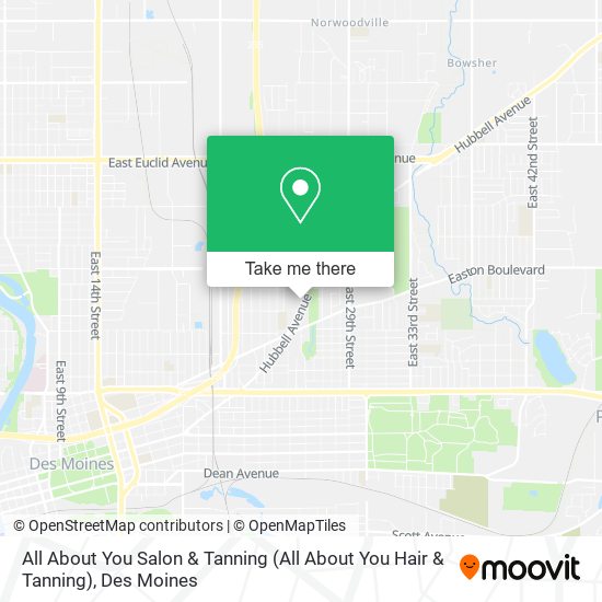 All About You Salon & Tanning map