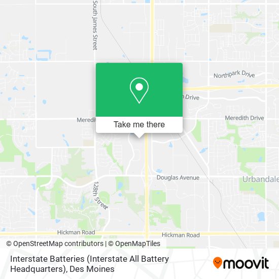 Mapa de Interstate Batteries (Interstate All Battery Headquarters)