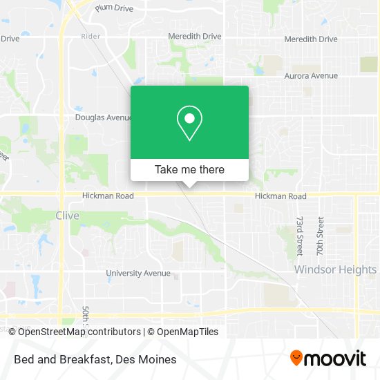 Bed and Breakfast map