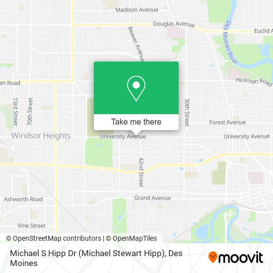 Michael S Hipp Dr (Michael Stewart Hipp) map