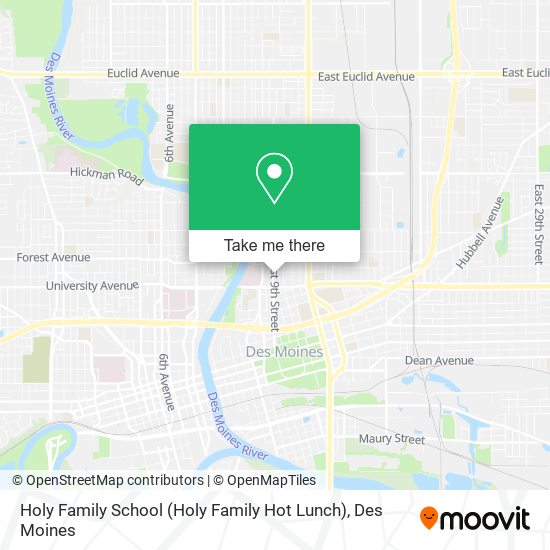 Mapa de Holy Family School (Holy Family Hot Lunch)