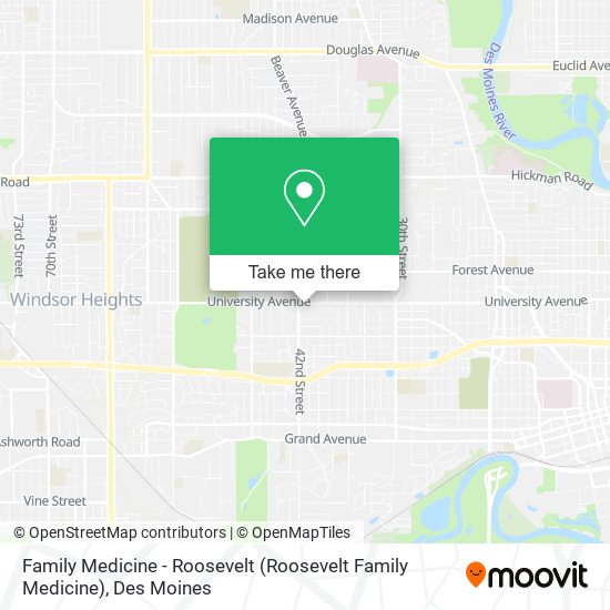 Family Medicine - Roosevelt map