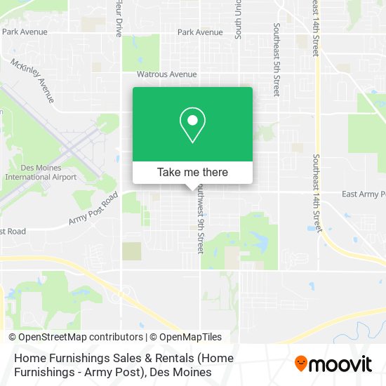 Home Furnishings Sales & Rentals (Home Furnishings - Army Post) map