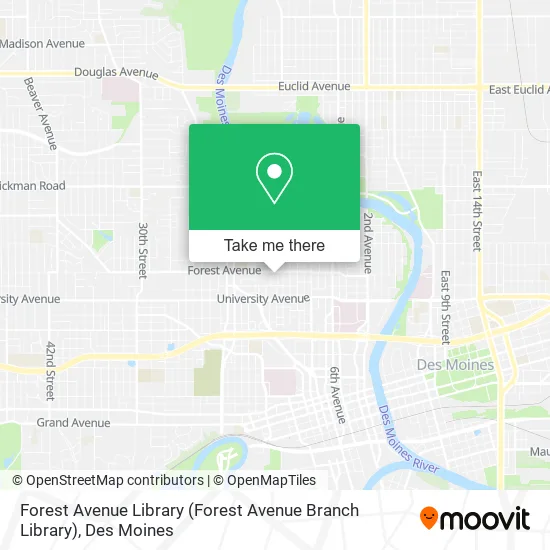 Mapa de Forest Avenue Library