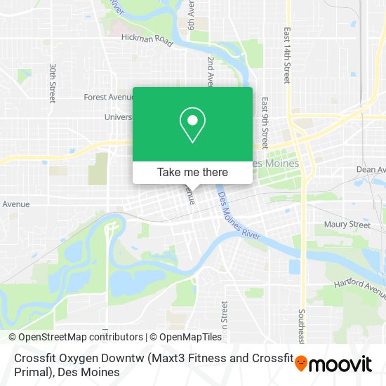 Crossfit Oxygen Downtw (Maxt3 Fitness and Crossfit Primal) map