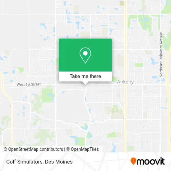 Golf Simulators map