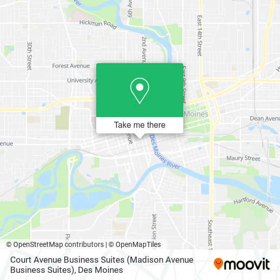 Court Avenue Business Suites map