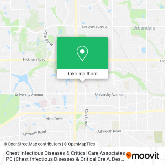 Chest Infectious Diseases & Critical Care Associates PC map