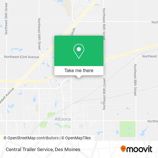 Central Trailer Service map