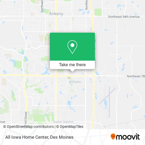 All Iowa Home Center map