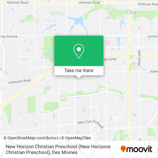 Mapa de New Horizon Christian Preschool