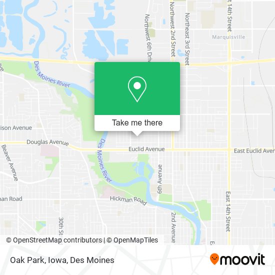Oak Park, Iowa map