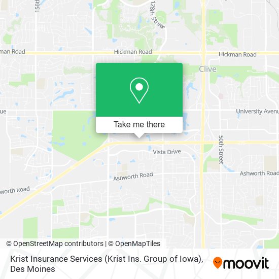 Mapa de Krist Insurance Services (Krist Ins. Group of Iowa)
