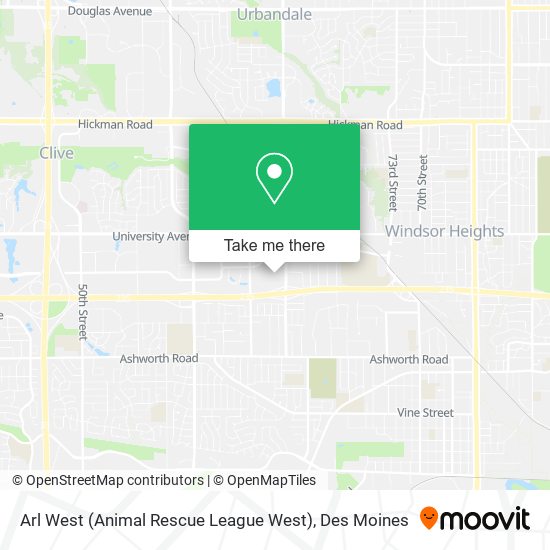 Arl West (Animal Rescue League West) map