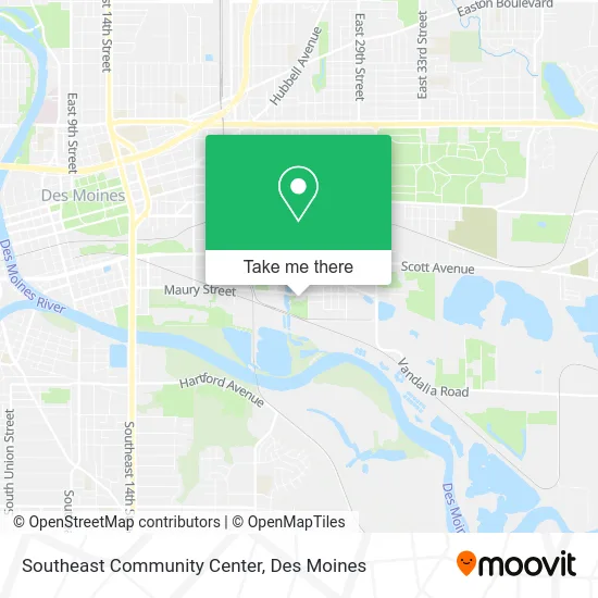 Southeast Community Center map