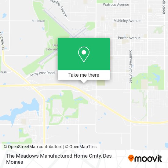 The Meadows Manufactured Home Cmty map