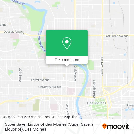 Mapa de Super Saver Liquor of des Moines (Super Savers Liquor of)