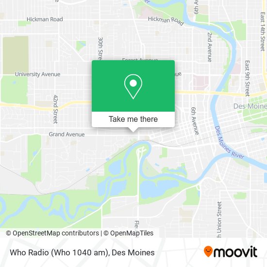 Who Radio (Who 1040 am) map