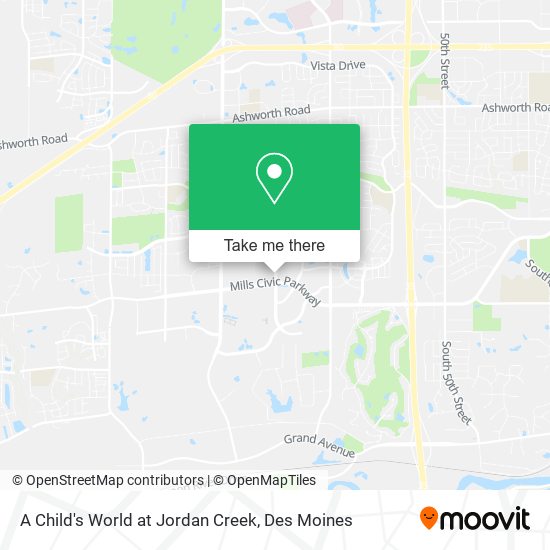 A Child's World at Jordan Creek map
