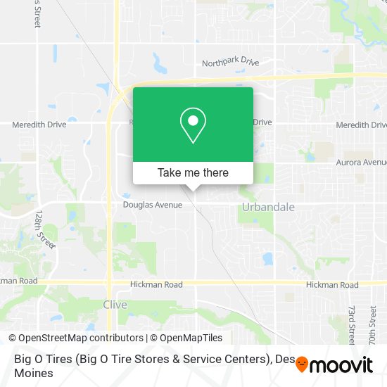 Big O Tires (Big O Tire Stores & Service Centers) map