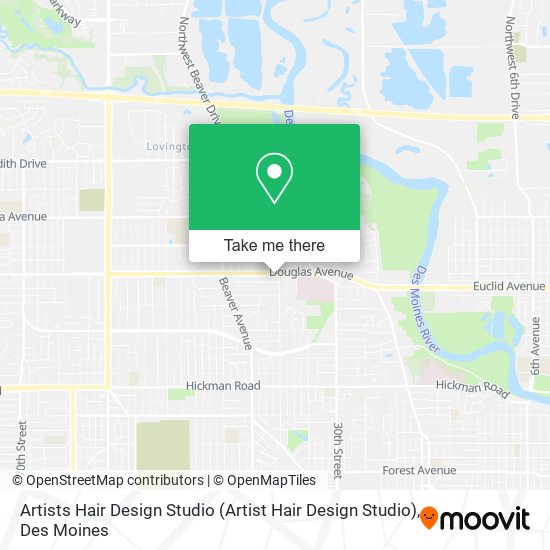 Artists Hair Design Studio map